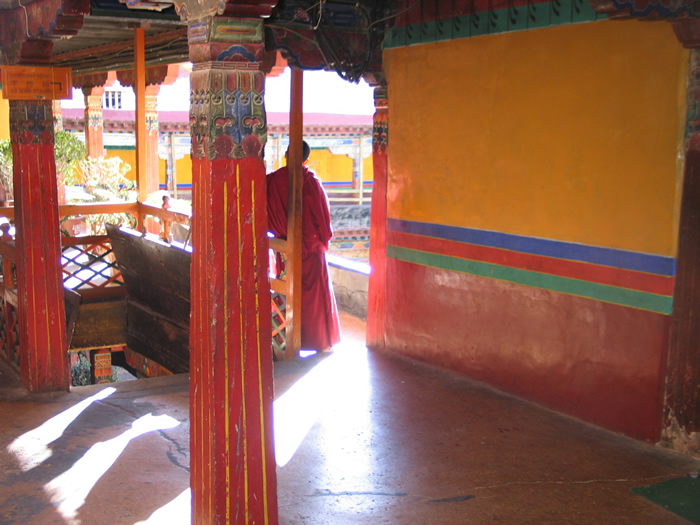 Monk in light from Tibet: Beyond Fear